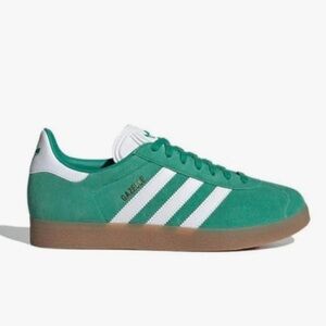 Adidas Gazelle Teal and White Sneakers (Women)